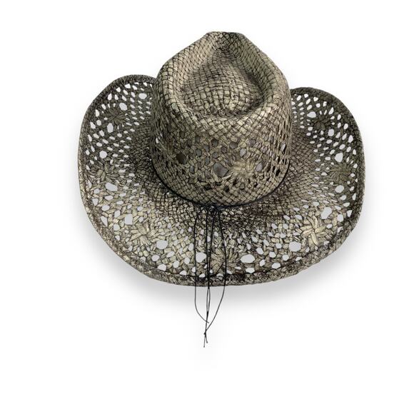 Bullhide Hats Run a Muck Collection GONE CRAZY Gray Toyo Straw Cowboy Hat - Picture 5 of 10